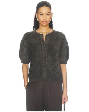 Lisa Yang GILET LUCIANNE en Charcoal - Noir