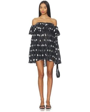 Prabal Gurung Off-Shoulder Long Sleeve Faux Sweater Top - Black