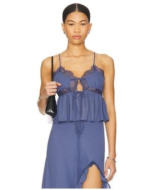 Bardot Amari Lace Detail Cami - Blue