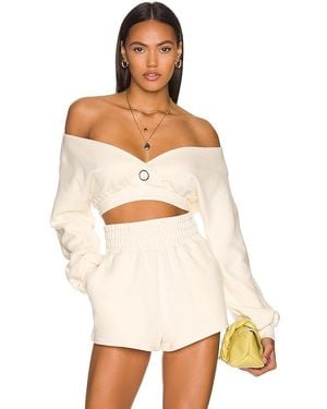 Camila Coelho Jersey Kenzie En Color Ivory Talla En - Blanco