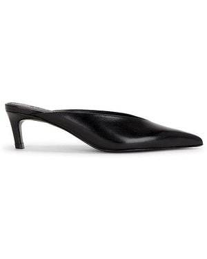 SCHUTZ SHOES Loren Mid Mule Pump - Black