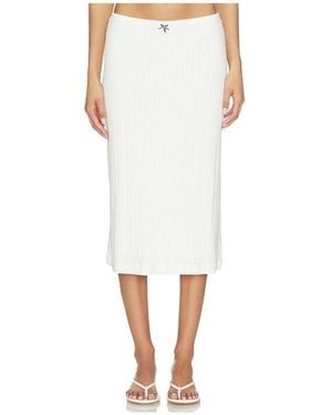 Lacoste Falda Pointelle En Color Blanco Talla (También En 36, 38, 42)