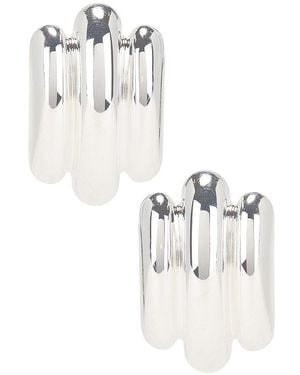 Mega Les Tubes Earrings - White