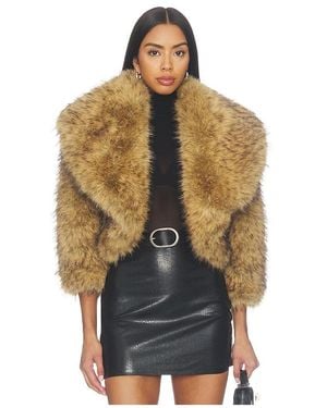 Kim Shui Georgia Faux Fur Moon Jacket - Blue