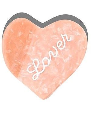 Solar Eclipse Handbemalte Herz-Haarspange Hand-Painted Lover Heart Claw Clip - Pink
