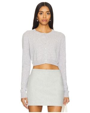 Enza Costa Cashmere Fitted Cardigan - White