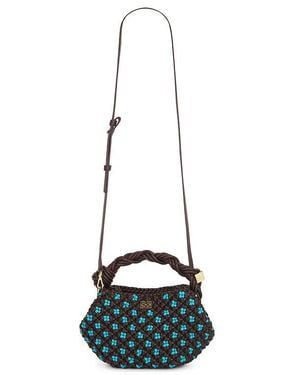 Ganni Bou Mini Braided Bag - White