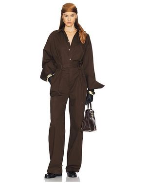 Helsa Paperbag Jumpsuit - Brown