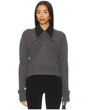 Kate Barton Jersey Pinched En Color Gris Talla (También En Xs/S, S/M) - Negro