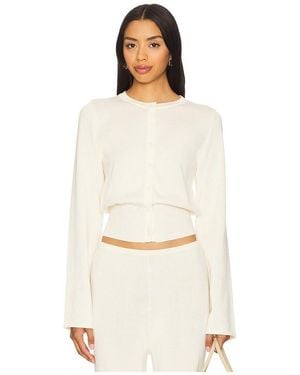 SNDY'S August Button Up Top - White