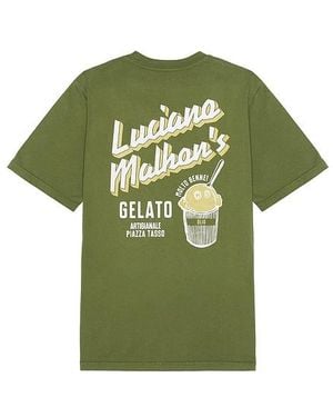Malbon Golf Gelato Stand Pocket Tee - Green