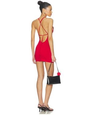 Frankie's Bikinis X Jennie Carla Cotton Jersey Mini Dress - Red