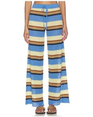 Guest In Residence PANTALON PALAZZO en Multi - Bleu