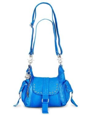 Free People Wtf Baby Leigh Shoulder Bag - Blue