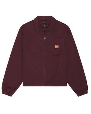 Brixton Chaqueta Union En Color Burgundy Talla (También En S, Xl/1X) - Rojo