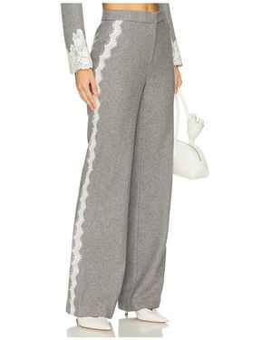 LoveShackFancy Oriaith Pant - Gray