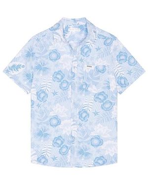 Vintage Summer Hemd - Blau