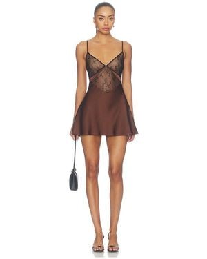 MAJORELLE Syra Mini Dress - Brown