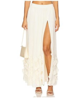 MAJORELLE Lindy Maxi Skirt - White