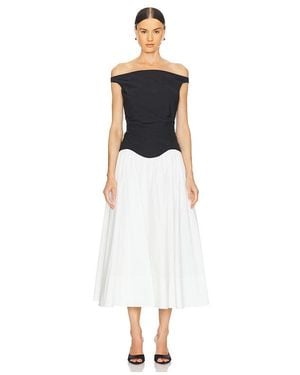 Jonathan Simkhai Cersei Off Shoulder Midi Dress - White