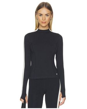 Splits59 Isabelle Airweight Lite Mock Neck Baselayer Top - Blue