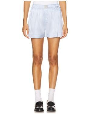Comme Si Silk Boxer Classica Short - White