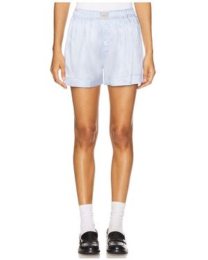 Comme Si Silk Boxer Classica Short - White