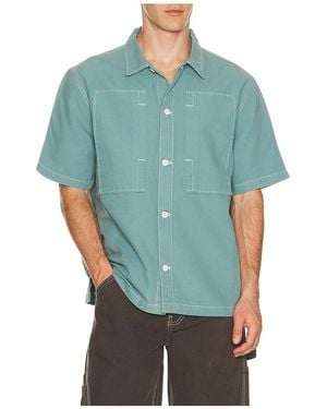 Stan Ray Short Sleeve Painter Shirt - Blue