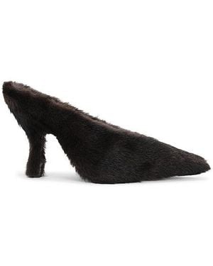 Alexander Wang Natasha 105Mm Faux Fur Pump - Black