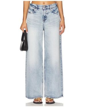 Moussy Lewes ワイドレッグ - ブルー