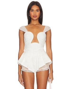 Free People Double Take ボディスーツ - ホワイト