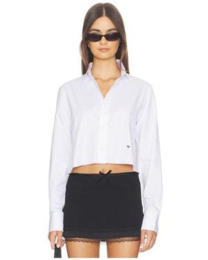 HOMMEGIRLS Original Cropped Shirt - White