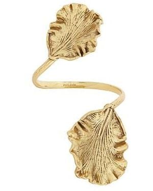 Cult Gaia Brazalete Pulsera Iris En Color Oro Metálico Talla - Blanco