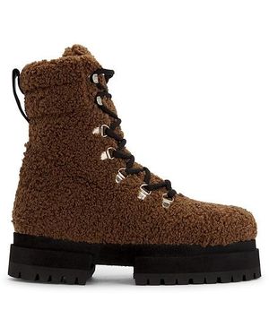MARIA LUCA Acacia Teddy Hiking Boot - Brown