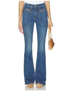 Veronica Beard Beverly Skinny Flare Jeans - Blue