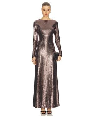 LAPOINTE Vestido Mirror En Color Bronce Metálico Talla (También En 2, 4) - Blanco