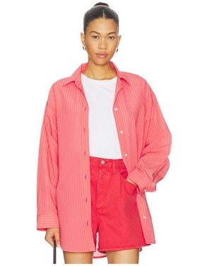 Agolde Sonia Shirt En Color Coral Talla (También En Xs, S, M, Xl) - Rosa