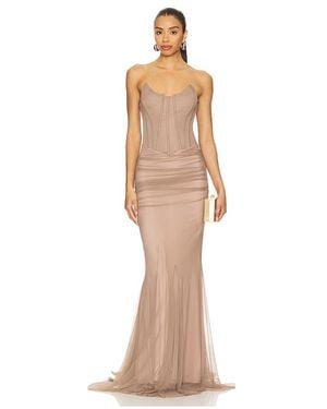 Aniye Records Maya Long Dress - Natural