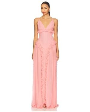 Lovers + Friends Evelyn Gown - Pink