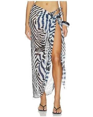 Seven Wonders Xyla Front Tie Maxi Skirt - Blue