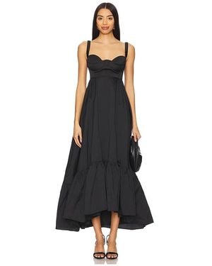 Anna October Swan Maxi Dress - Black