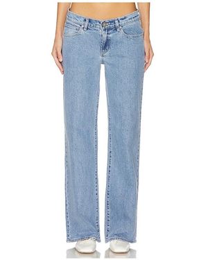 A.Brand Wide-Leg Denim Jeans - Blue