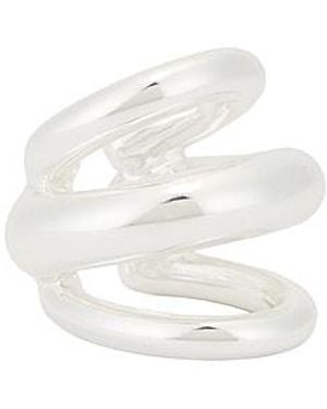 Bronx and Banco Triple Dome Ear Cuff - White