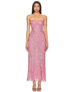 Rococo Sand X Revolve Paris Lace Midi Dress - Red