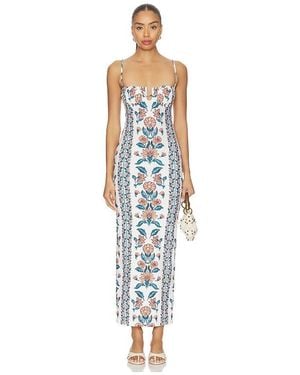 Montce Petal Long Slip Dress - White