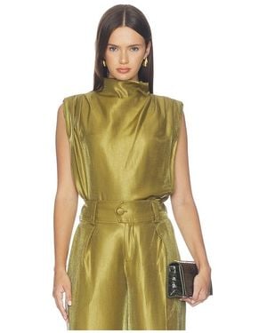 Amanda Uprichard Sleeveless Fabienne Top - Green
