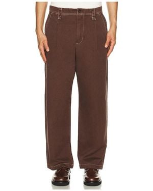 BOUND Heavy Canvas Workwear Trouser - Brown