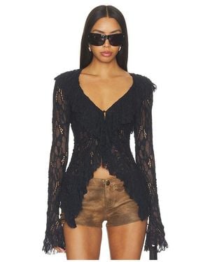 Free People Laney Cardi Top - Black