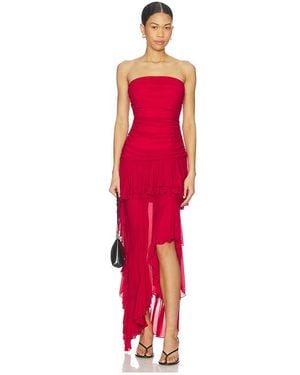 MORE TO COME Lillian Strapless Dress - Red