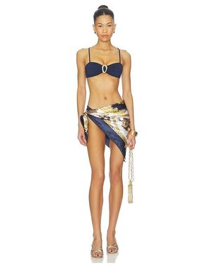 petit moments Equestrian Printed Scarf - Blue